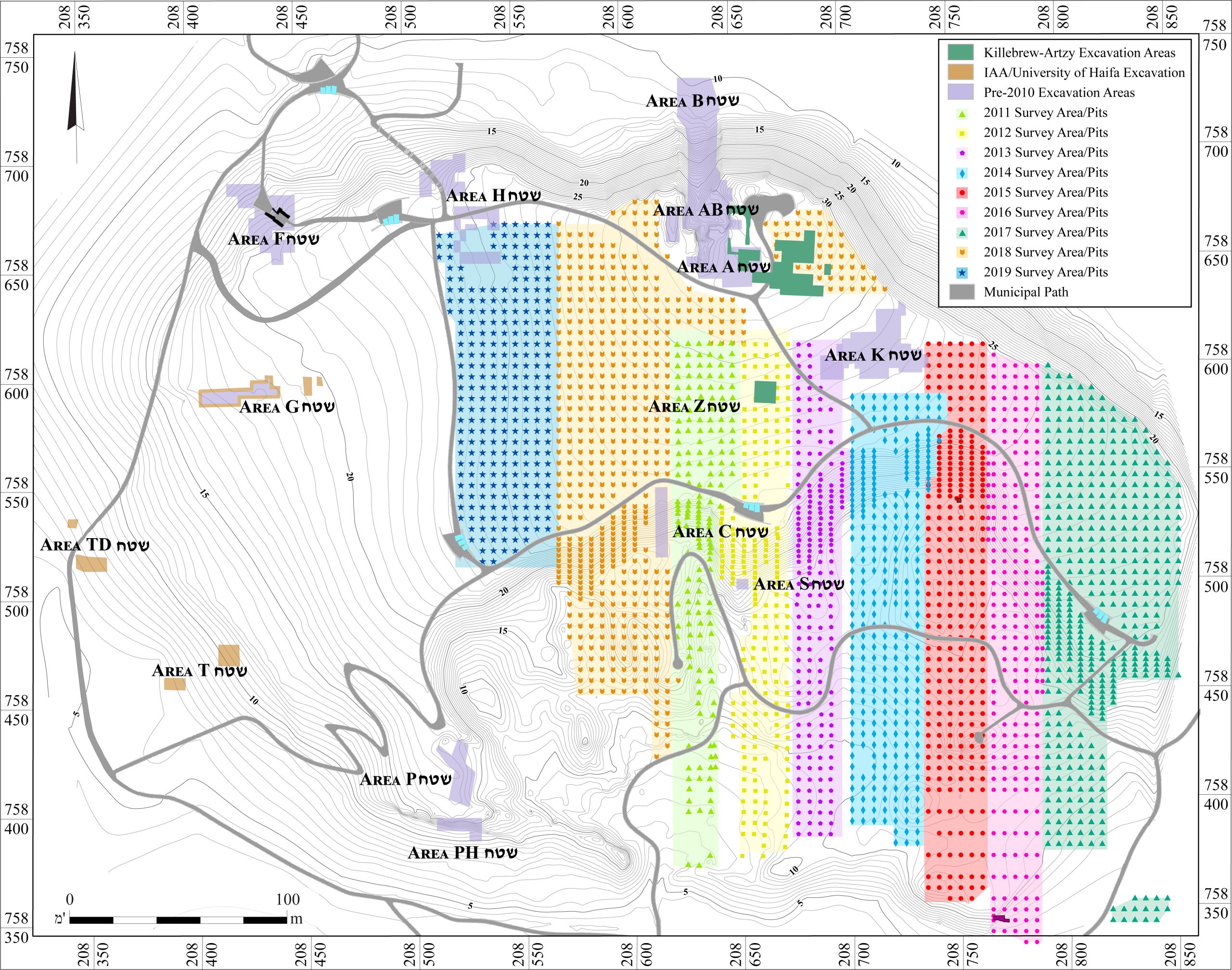 Tel Akko Survey Map